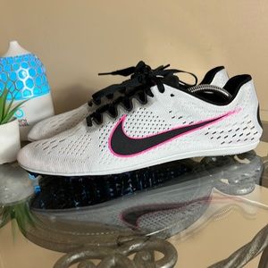 Nike Zoom Victory Elite 2 Track Cleats 835998-002‎ Grey Pink Black Size 12.5